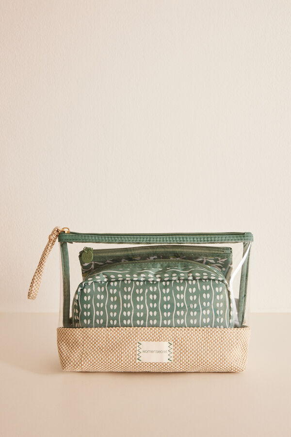 Women'secret Pack 3 neceseres flores kaki