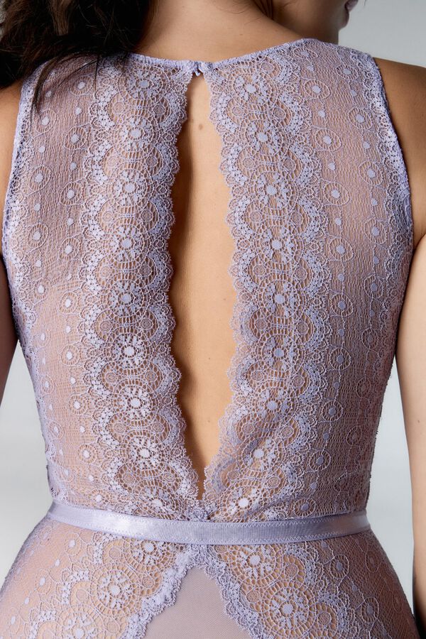 Black Limba Body Halter Sikkim morado/lila