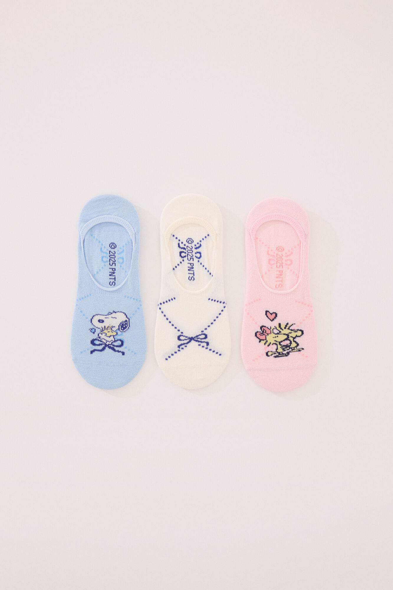 Women'secret Pack 3 calcetines invisibles algod&oacute;n Snoopy