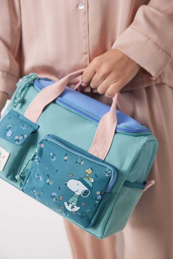 Women'secret Neceser grande color block Snoopy verde