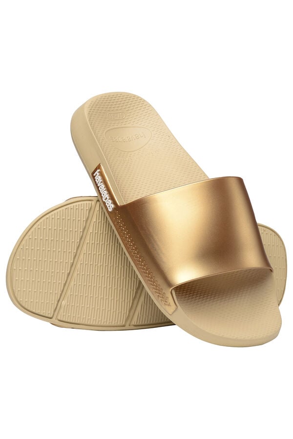 Havaianas Chanclas Havaianas Slide Classic Metallic amarillo