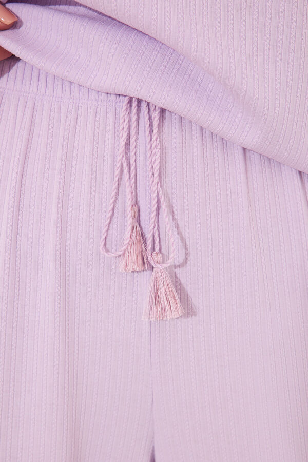 Women'secret Pijama Capri canal&eacute; viscosa morado/lila