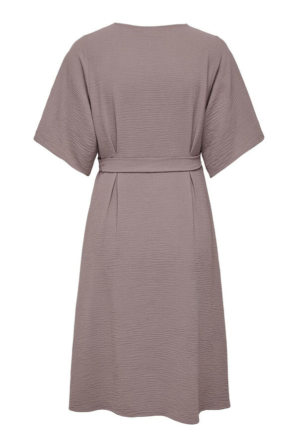 Only Maternity Vestido midi decote V maternity rosa