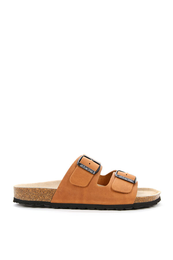 Abbacino Abbacino Sandália de Pele Rasa de Mulher cru