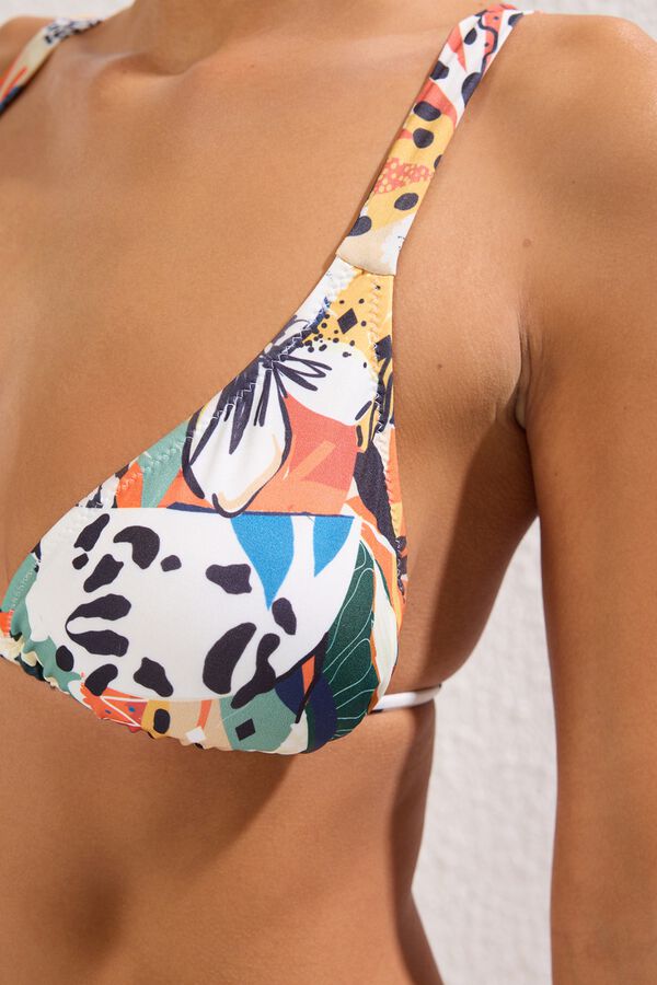 Trendyol Biqu&iacute;ni com estampado abstrato estampado