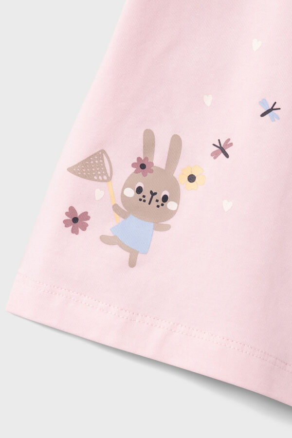 Name it T-shirt manga curta beb&eacute; menina rosa