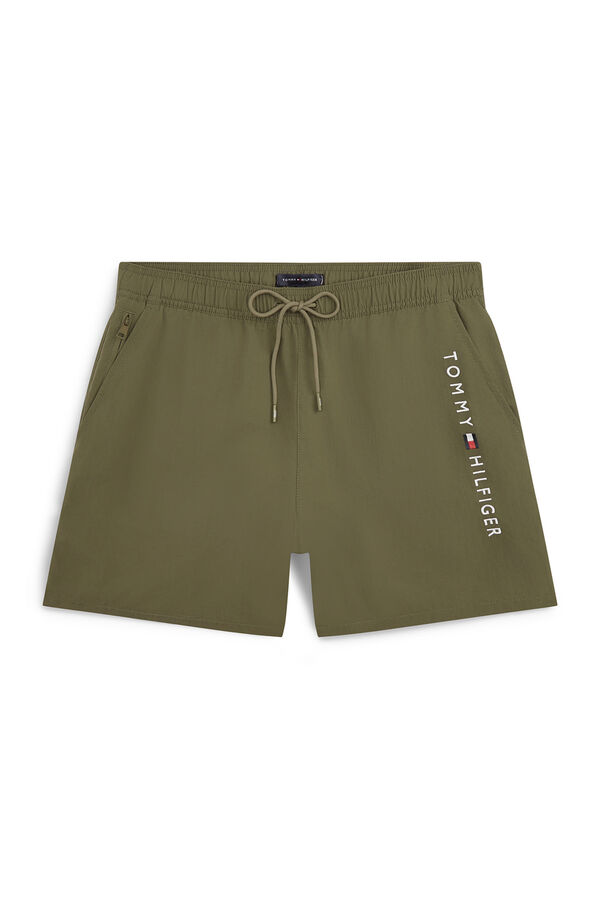 Tommy Hilfiger Ba&ntilde;ador hombre inscripci&oacute;n lateral kaki