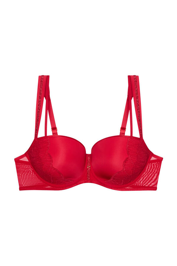 Triumph Soutien balconette com com aro e enchimento vermelho