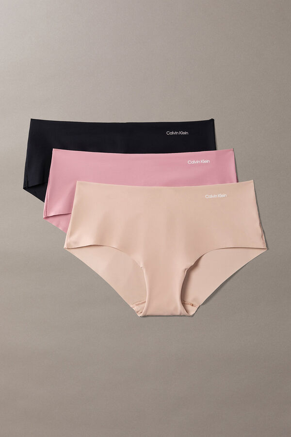 Calvin Klein Pack 3 cuecas culotte em microfibra estampado