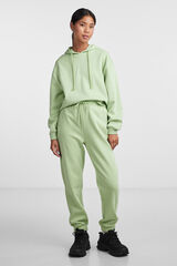 Pieces Pantal&oacute;n largo jogger felpa verde