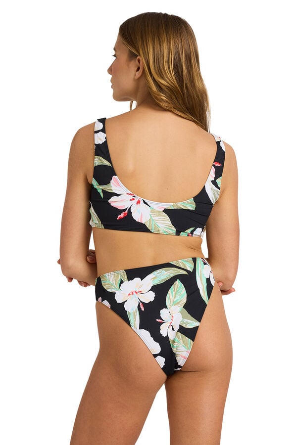 Roxy Top biqu&iacute;ni bralette tropical preto