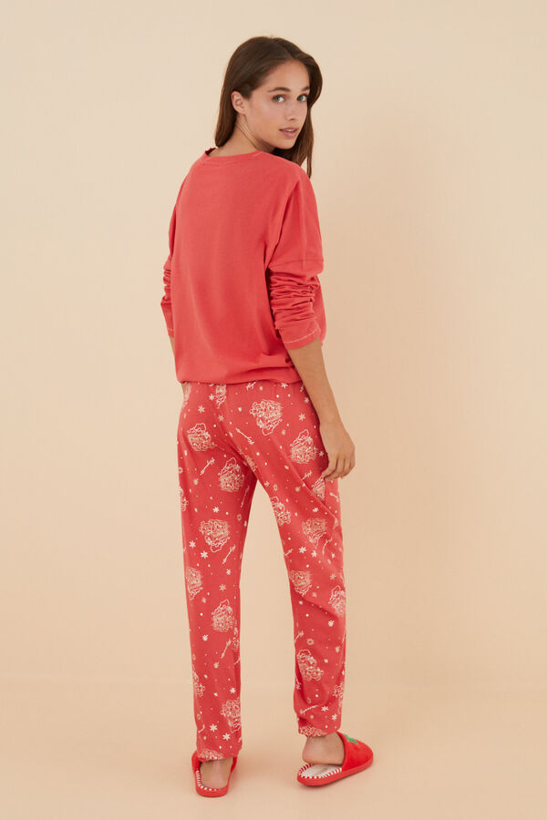 Women'secret Pijama 100% algod&oacute;n tren Harry Potter rosa