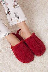 Women'secret Zapatillas casa pelo Mickey Mouse rojo