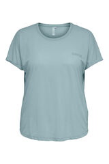 Womensecret Camiseta manga corta deportiva talla grande azul