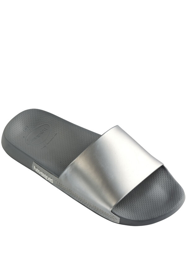 Havaianas Chinelos Hav. Slide Classic Metallic cinzento
