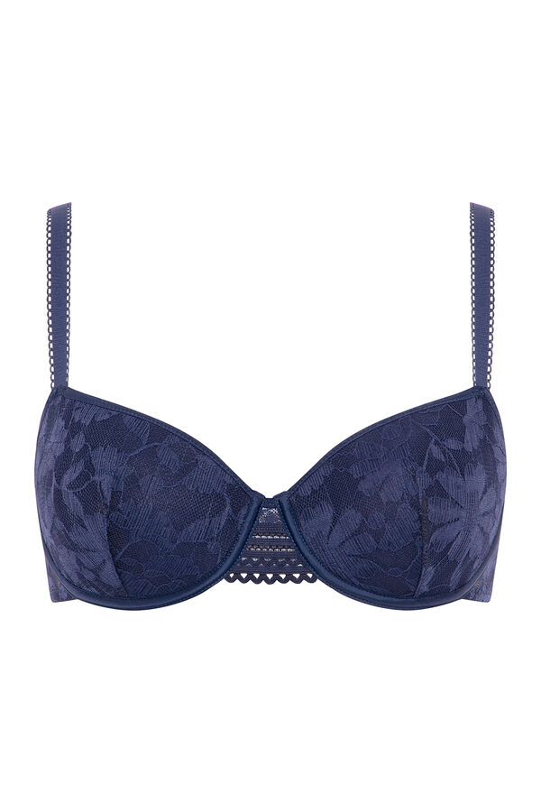 Womensecret Soutien Marta corbeille spacer com renda floral azul