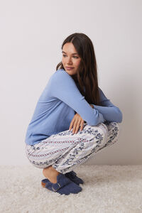 Women'secret Calça pijama riscas floral