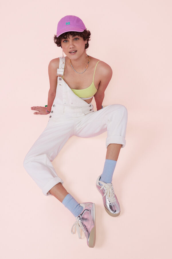 HI&BYE Soutien top algod&atilde;o lima verde