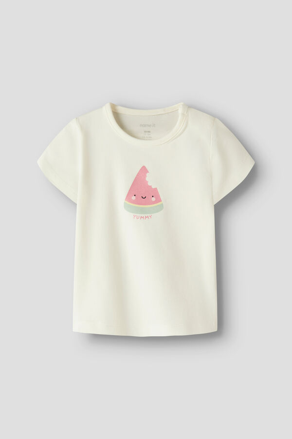 Name it T-shirt de manga curta de beb&eacute; branco