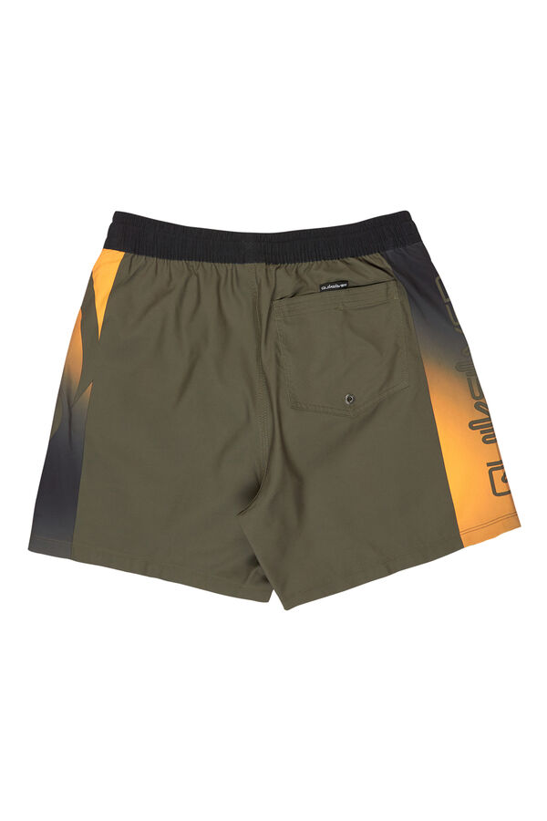 Quiksilver Fato de banho curto com logo lateral castanho