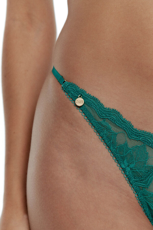 Black Limba Braga brasileña de encaje Galde azul