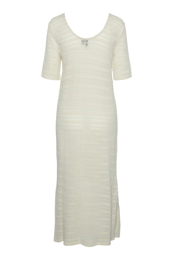 Pieces Vestido largo gris