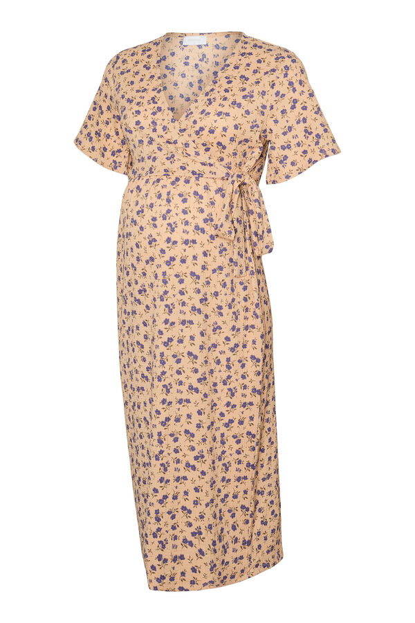 Mamalicious Vestido midi maternity y lactancia rosa