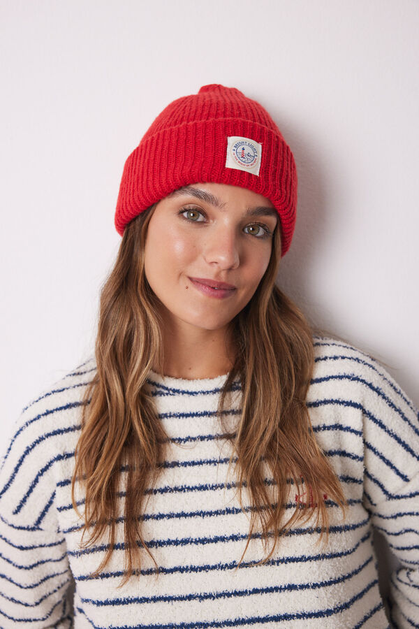 Women'secret Gorro tipo beanie rojo rojo