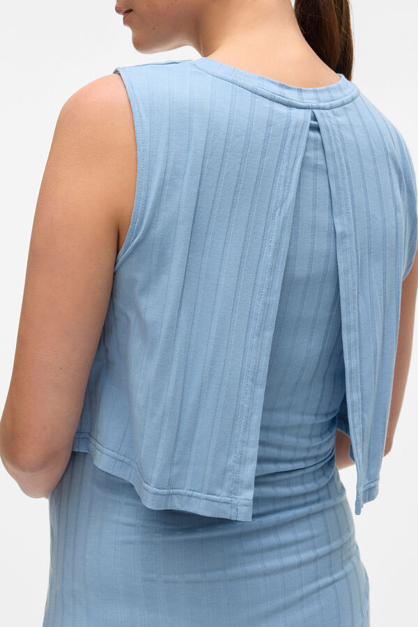 Mamalicious Vestido midi maternity azul