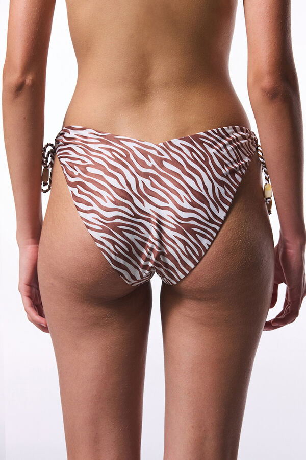 Penti Braga de bikini cl&aacute;sica print cebra estampado