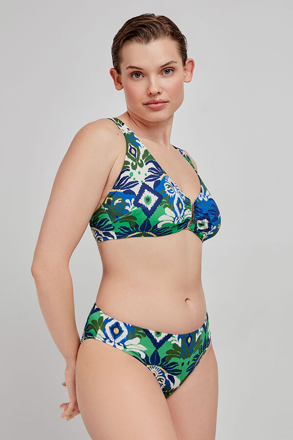 Gisela Cueca de biqu&iacute;ni com estampado tribal estampado