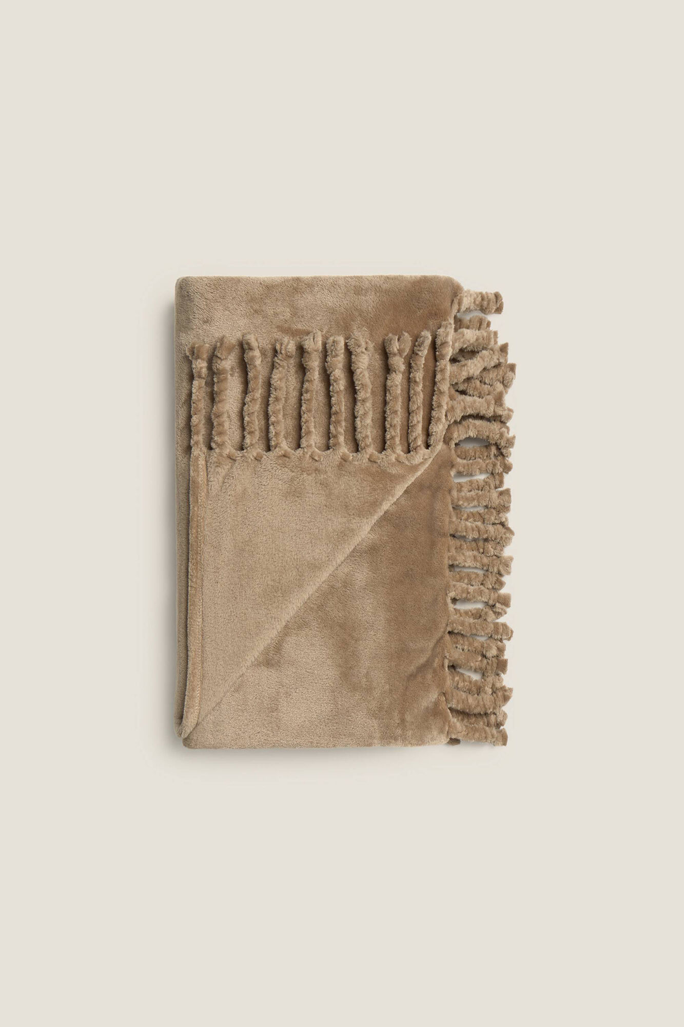 Textura Manta polar flecos