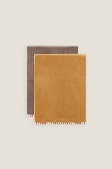 Textura Conjunto de 2 panos felpudos cru