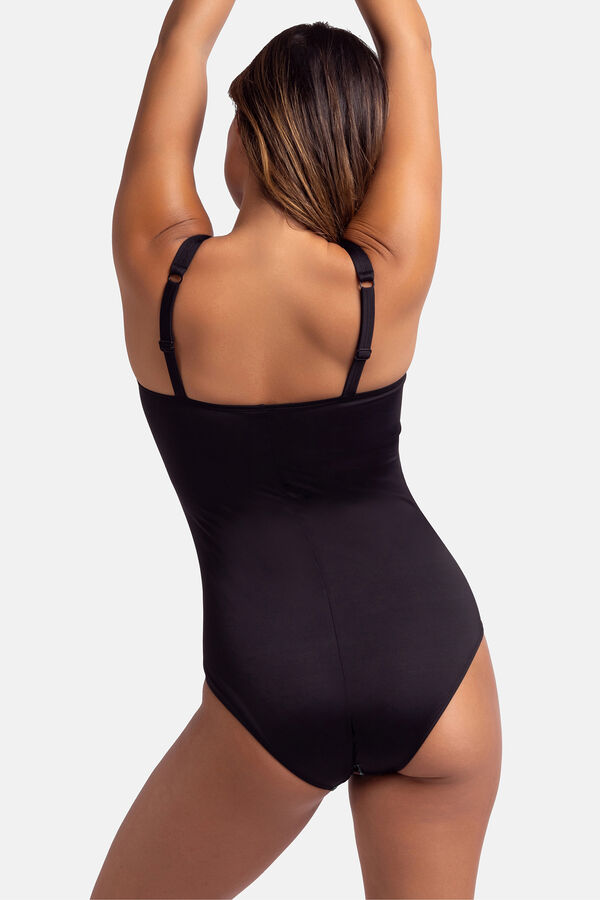 Dorina Mai&ocirc; preto estampado preto