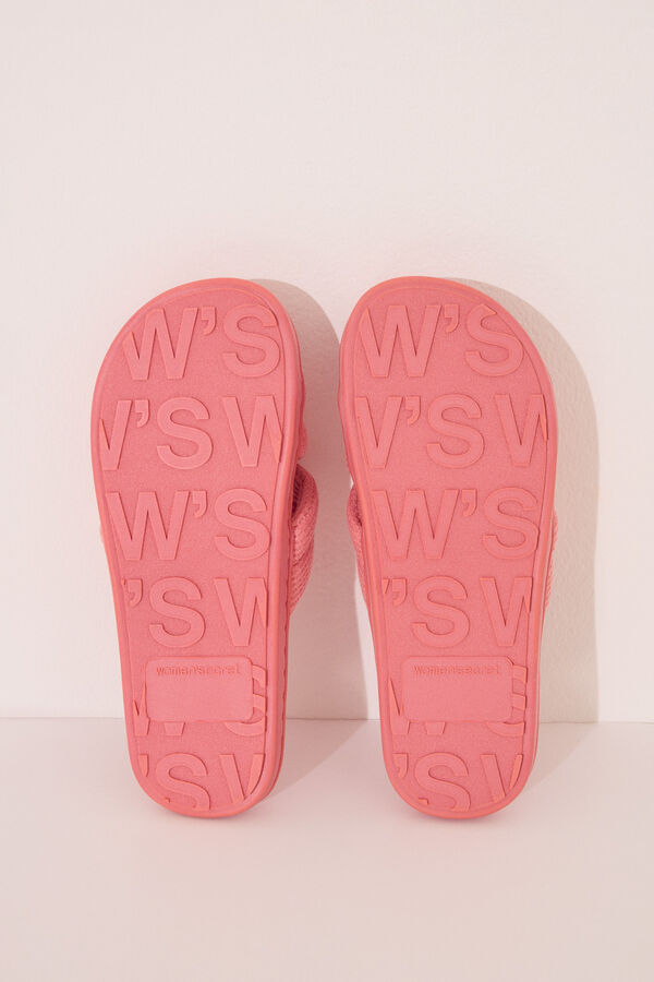 Women'secret Chinelos de quarto acolchoados rosa do Snoopy rosa