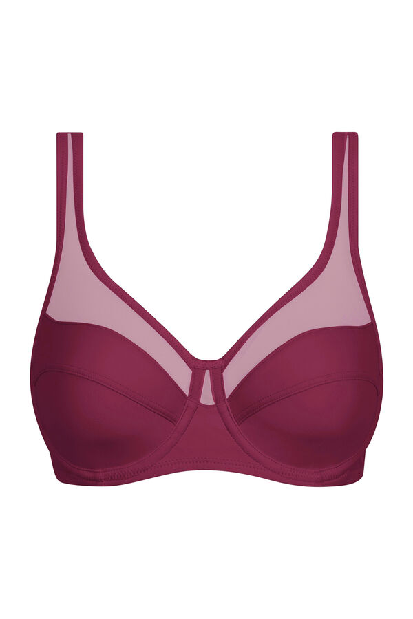 DIM Suti&atilde; com soutien de grande capacidade vermelho