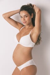 Women'secret Soutien branco canelado CHARMING para maternity bege