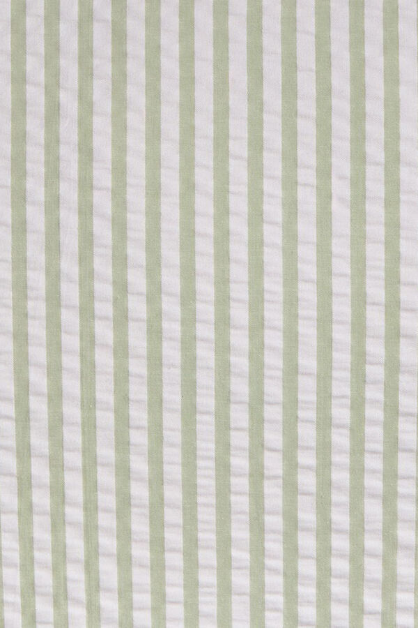 Textura Capa de almofada riscas Seersucker estampado