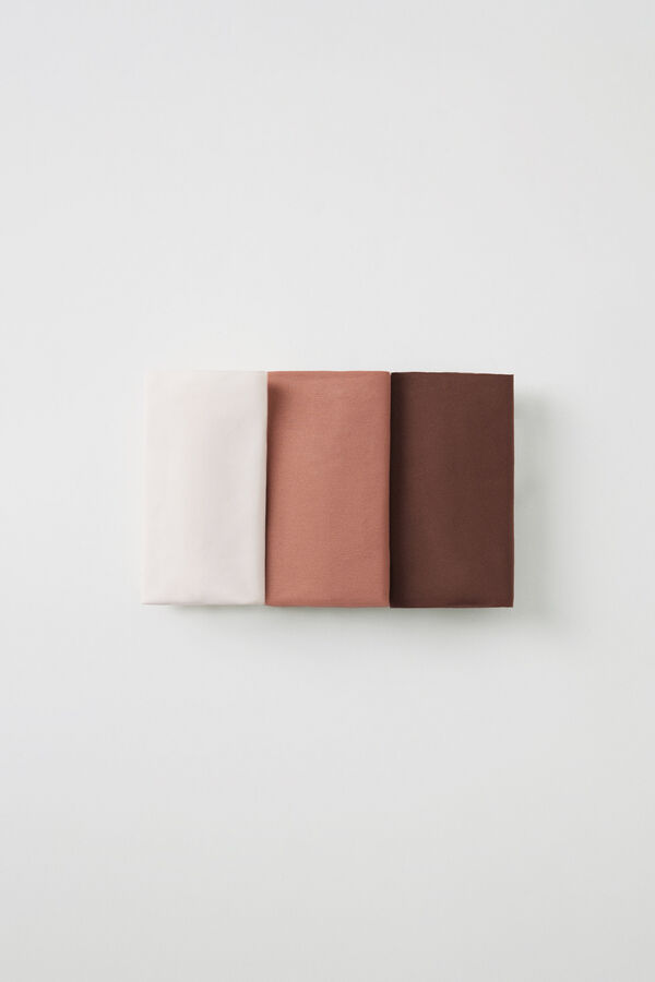 Women'secret Pack 3 bragas anchas brasileñas microfibra  blanco