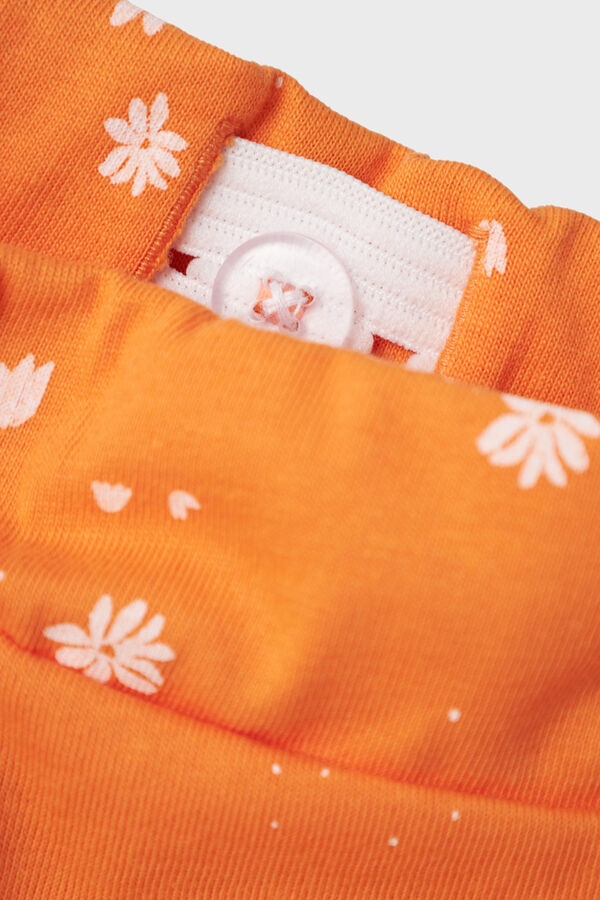 Name it Short ni&ntilde;a algod&oacute;n naranja