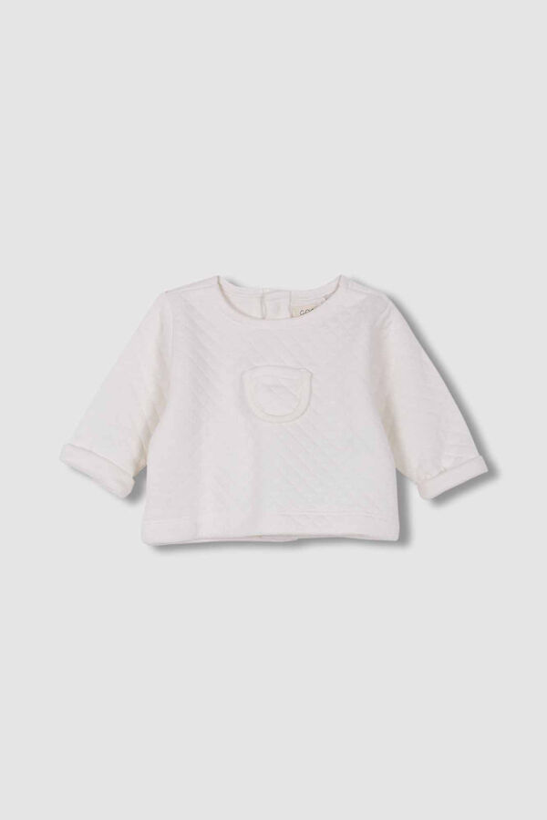 Womensecret Sweatshirt acolchoada branco-sujo branco