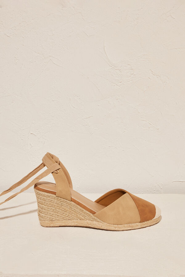 Women'secret Cunhas esparto castanho cru