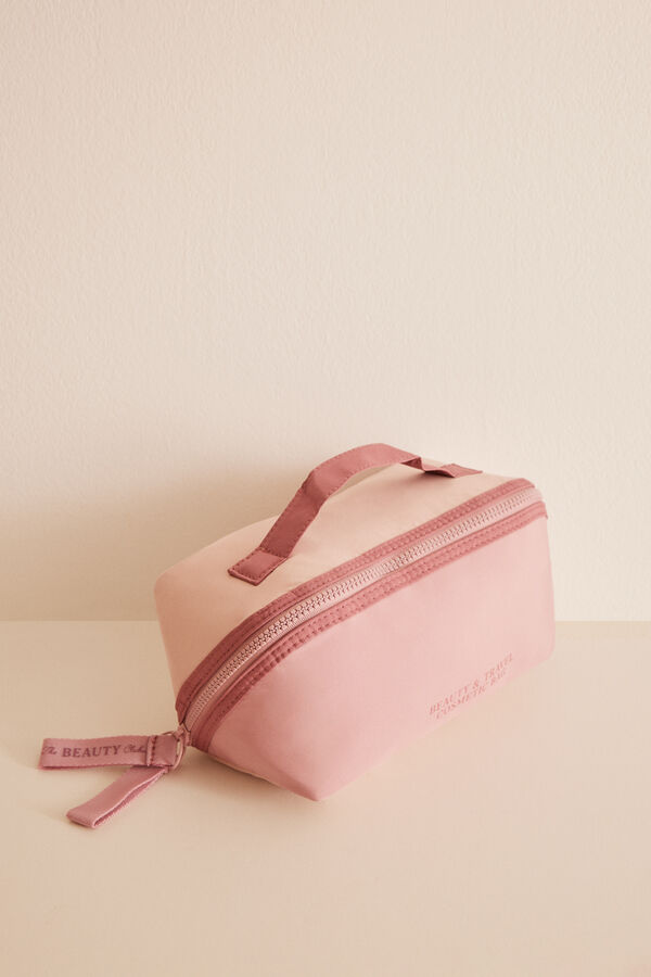 Women'secret Nécessaire médio color block abertura rosa