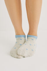 Womensecret Pack 3 calcetines cortos algodón estampados estampado
