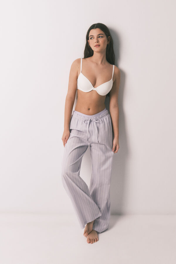 HI&BYE Soutien push-up em algod&atilde;o branco branco