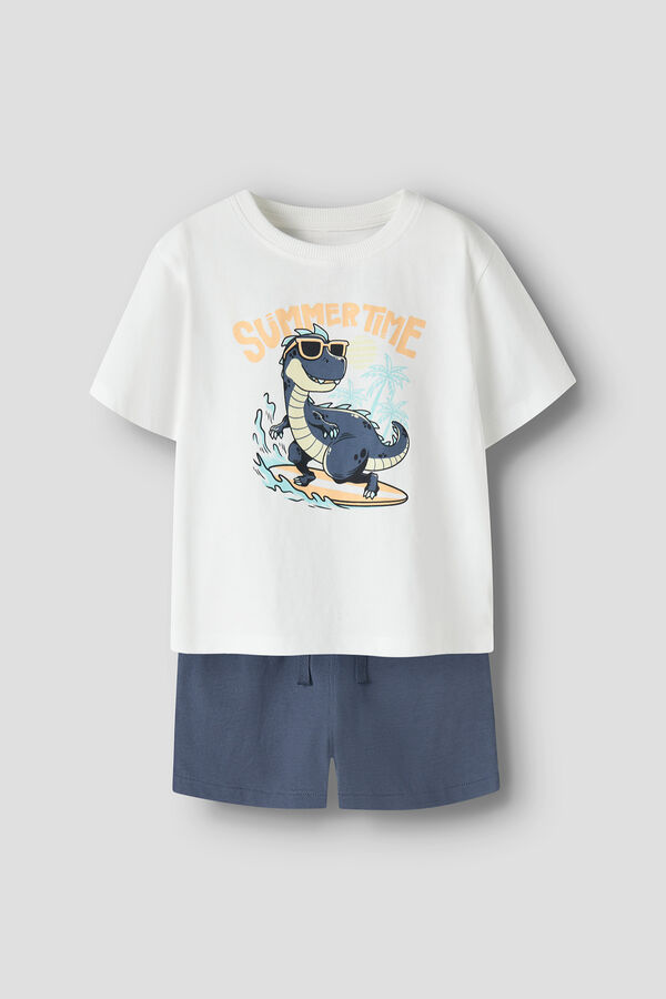 Name it Conjunto de camiseta y bermuda blanco