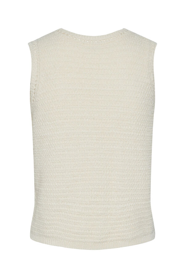 Pieces Top de croch&eacute; cinzento