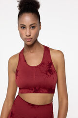 Only Play Sujetador deportivo sin costuras rojo