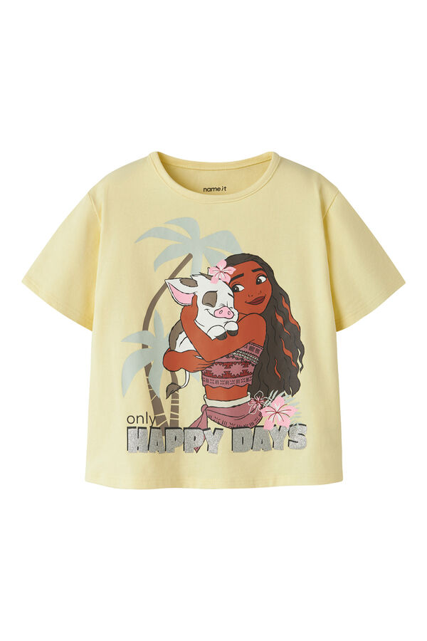 Name it T-shirt Vaiana manga curta menina estampado