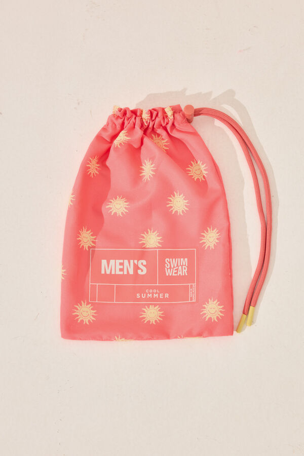 Women'secret Ba&ntilde;ador hombre print SmileyWorld&reg; coral